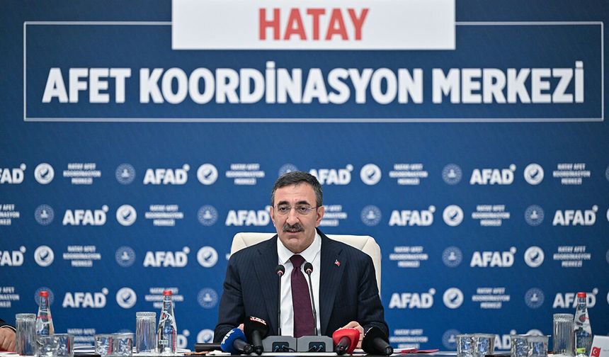 Cumhurbaşkanı Yardımcısı Yılmaz: Afetzede vatandaşlarımız için konutların inşası devam ediyor